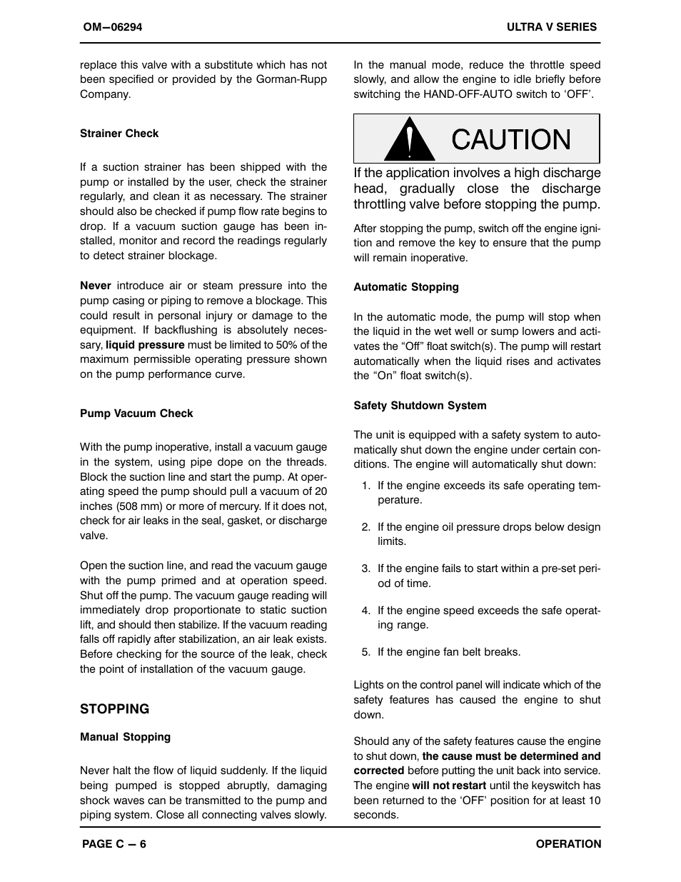 Gorman-Rupp Pumps V6A60-4045T 1456487 and up User Manual | Page 22 / 51