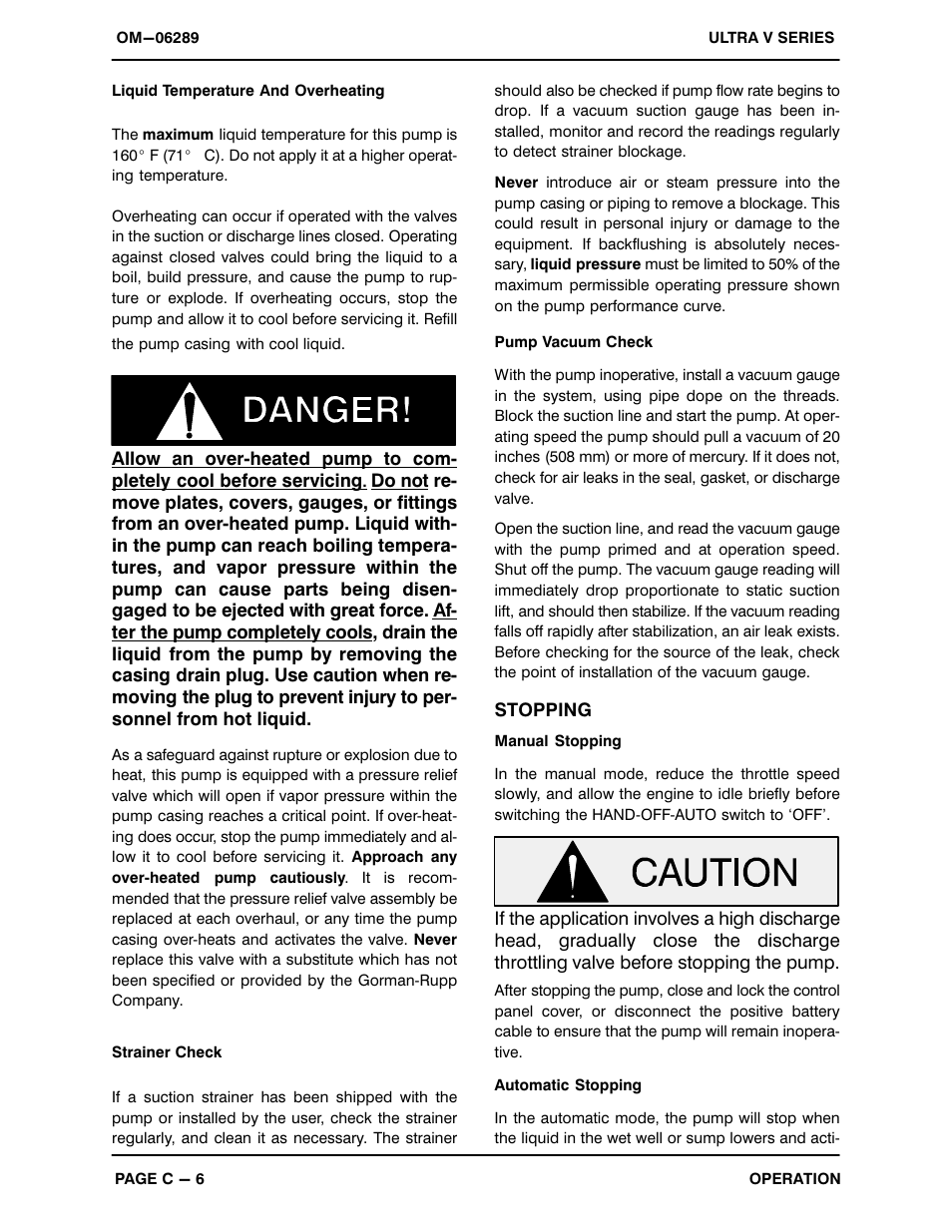 Gorman-Rupp Pumps V4A60-D914L3 1459605 and up User Manual | Page 22 / 52