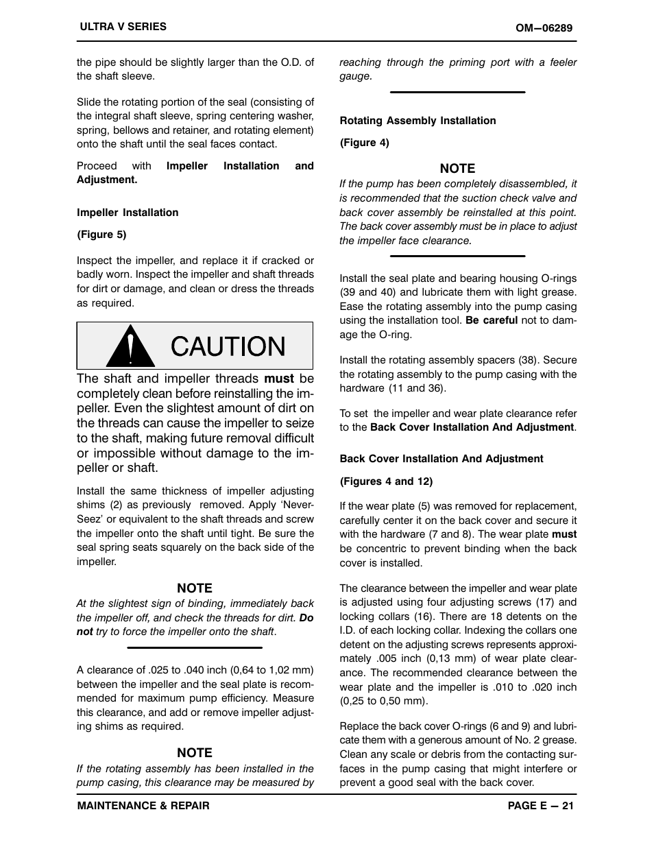 Gorman-Rupp Pumps V4A60-D914L3 1459605 and up User Manual | Page 48 / 52