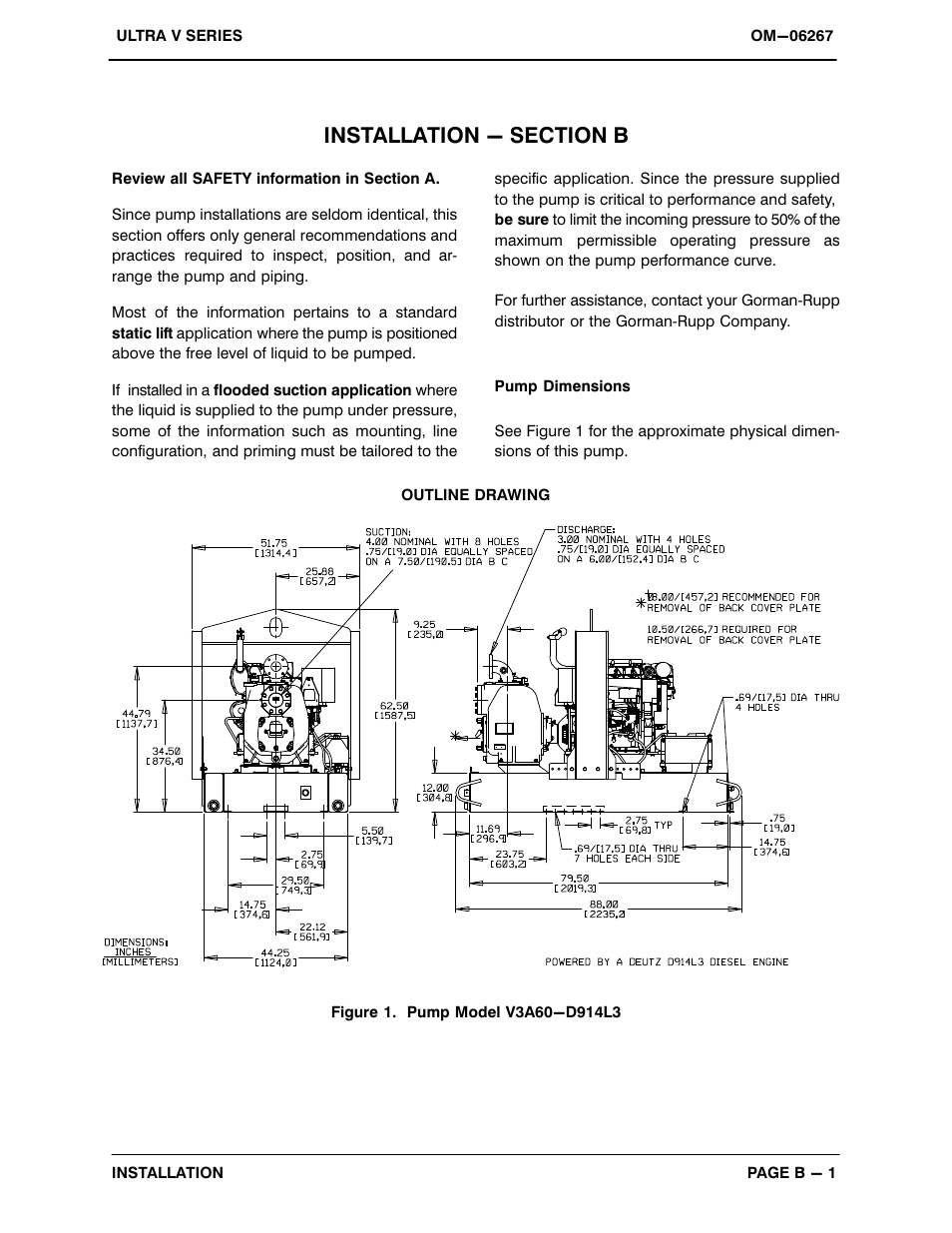 Installation - section b | Gorman-Rupp Pumps V3A60-D914L3 1438800 and up User Manual | Page 8 / 52
