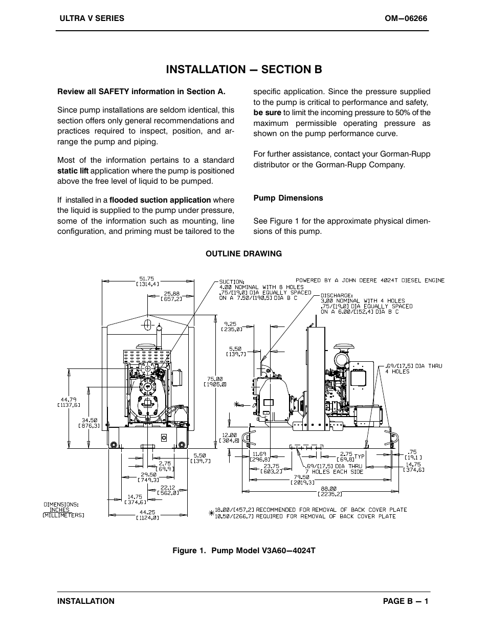 Installation - section b | Gorman-Rupp Pumps V3A60-4024T 1435149 and up User Manual | Page 8 / 51