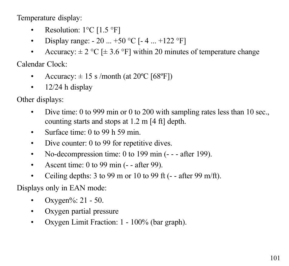 SUUNTO Stinger User Manual | Page 103 / 120