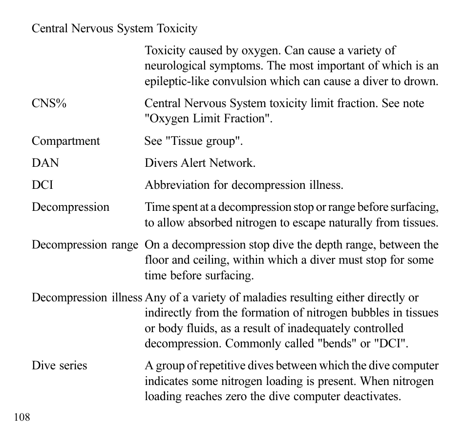 SUUNTO Stinger User Manual | Page 110 / 120