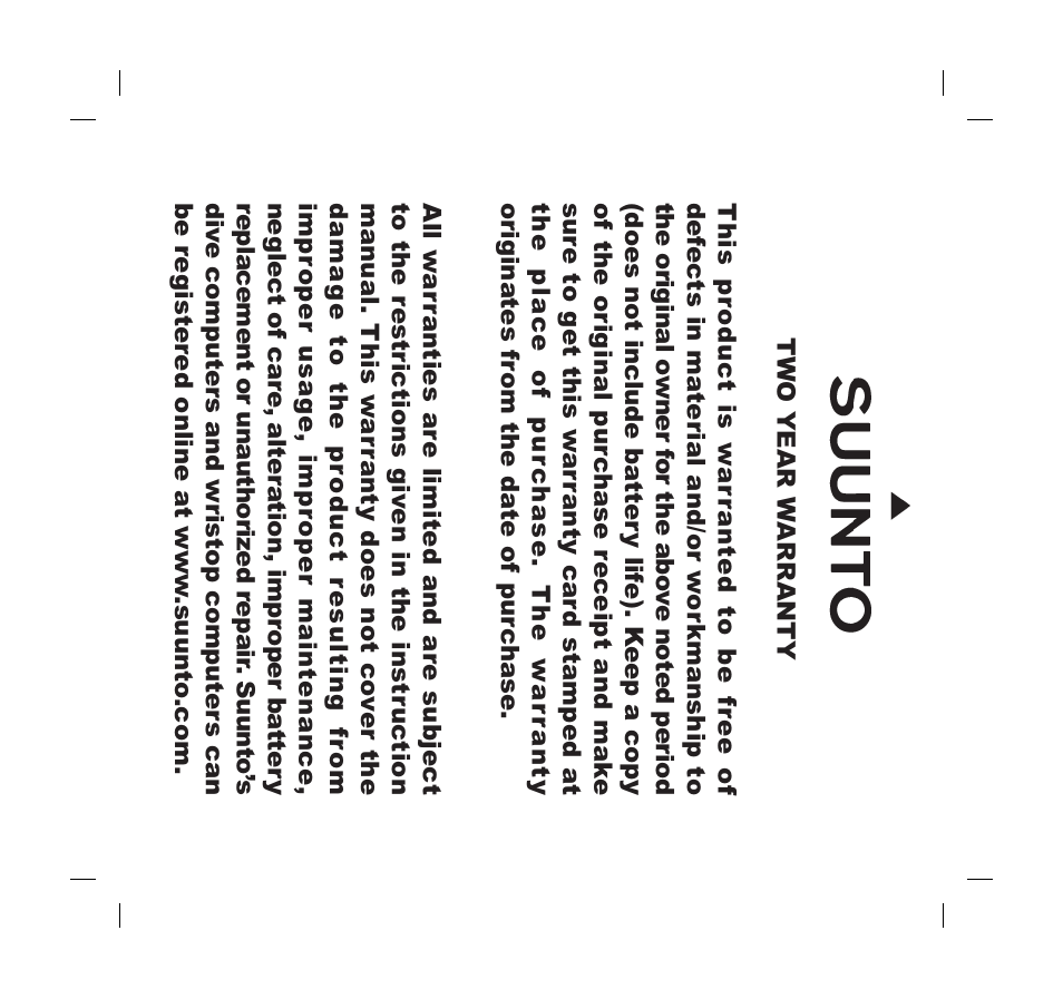 SUUNTO Stinger User Manual | Page 119 / 120