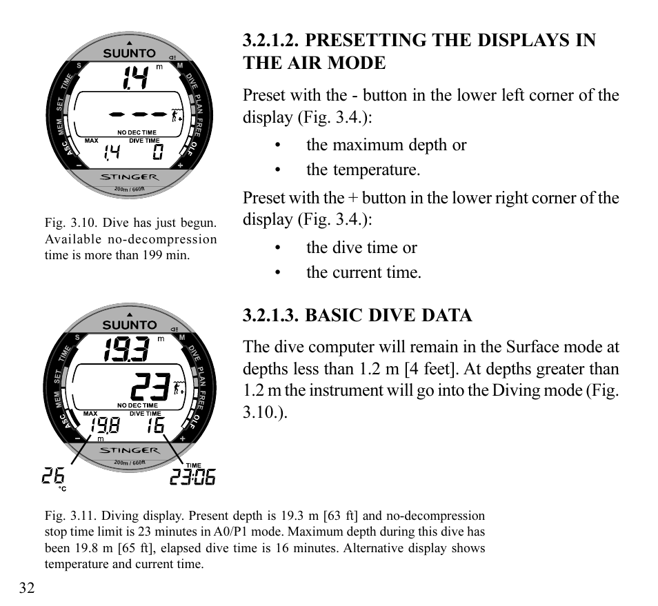 SUUNTO Stinger User Manual | Page 34 / 120