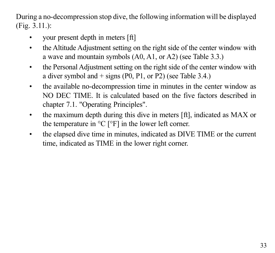 SUUNTO Stinger User Manual | Page 35 / 120