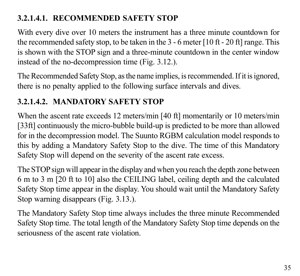 SUUNTO Stinger User Manual | Page 37 / 120