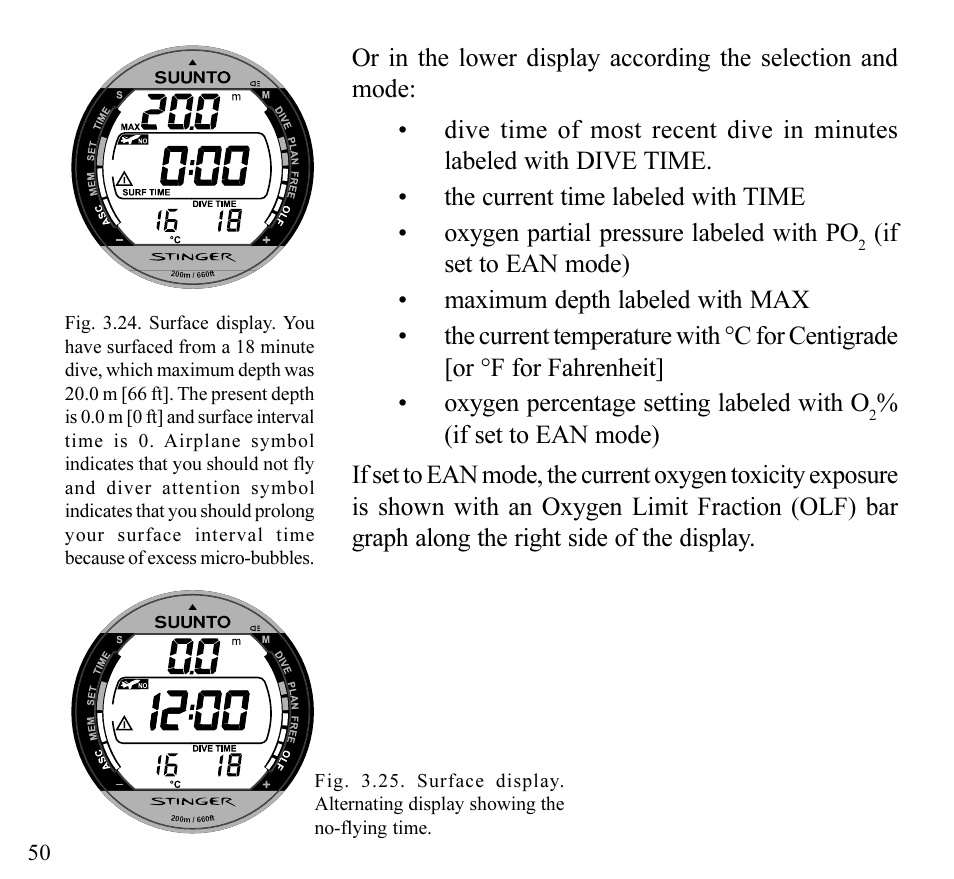 SUUNTO Stinger User Manual | Page 52 / 120