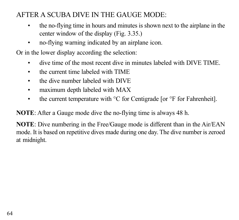SUUNTO Stinger User Manual | Page 66 / 120