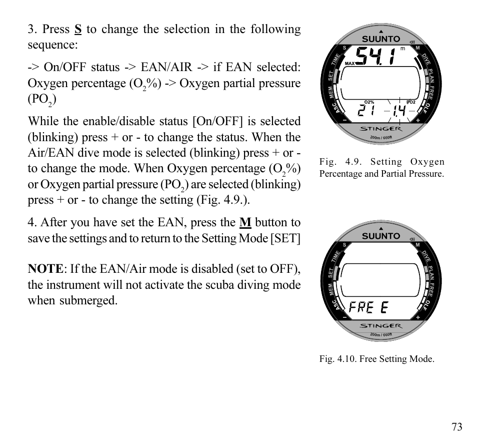 SUUNTO Stinger User Manual | Page 75 / 120