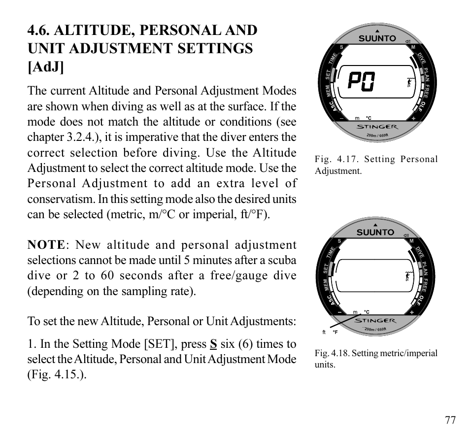 SUUNTO Stinger User Manual | Page 79 / 120