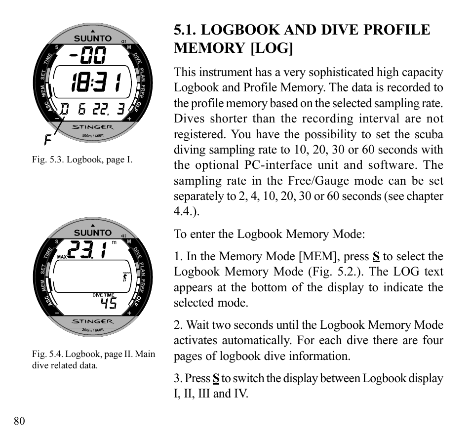 SUUNTO Stinger User Manual | Page 82 / 120
