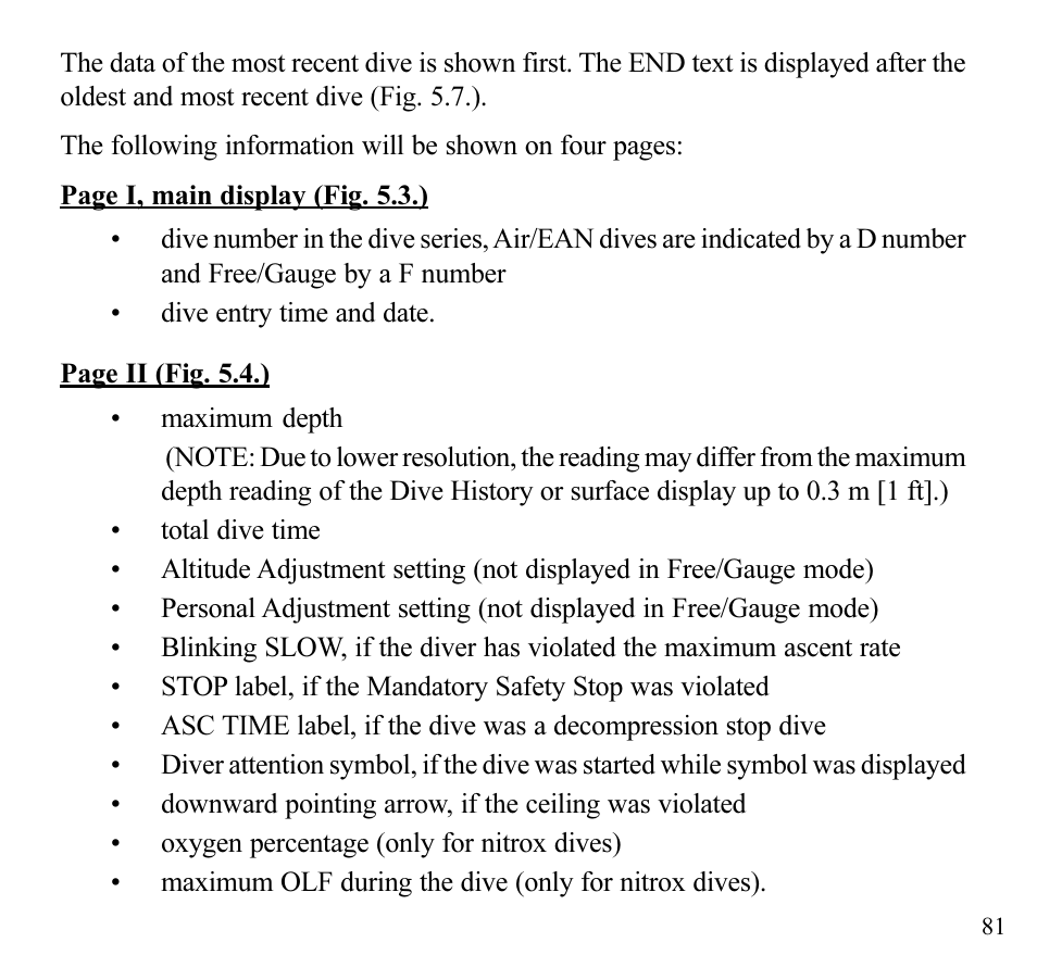SUUNTO Stinger User Manual | Page 83 / 120