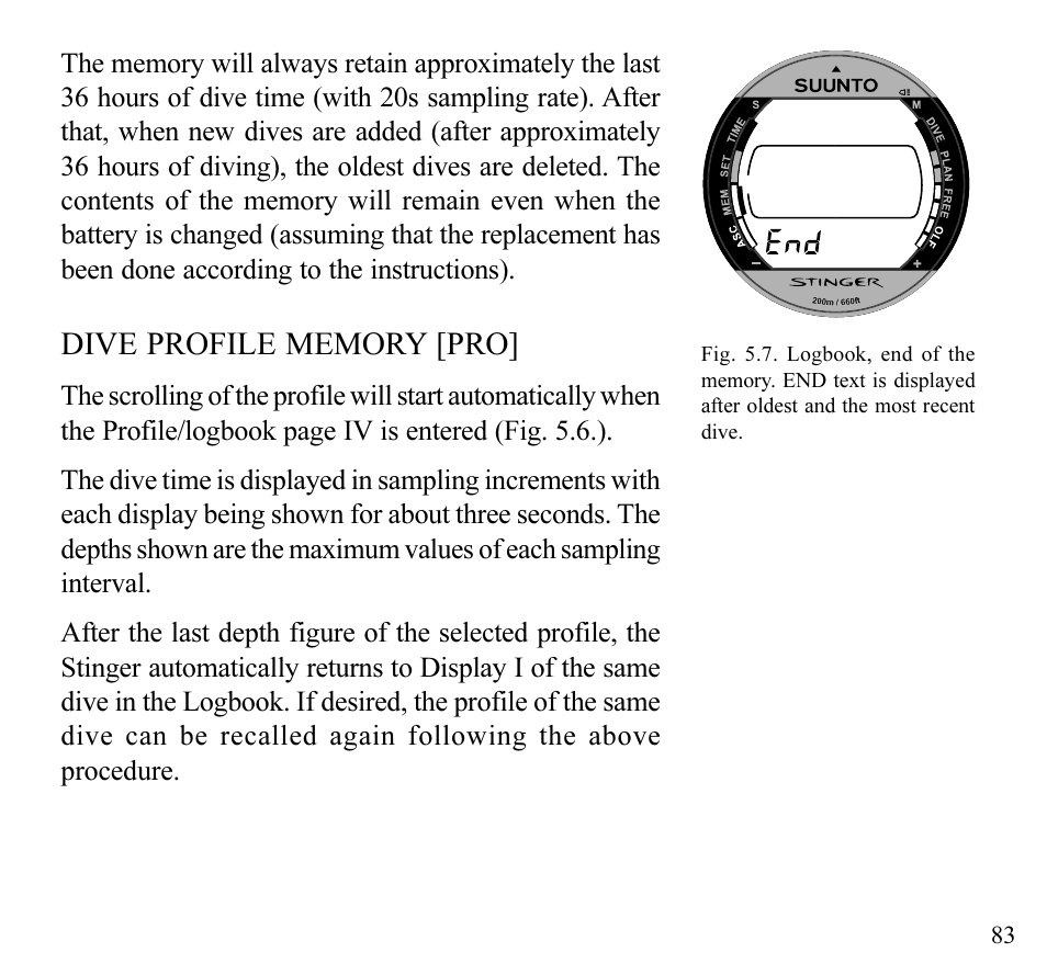 SUUNTO Stinger User Manual | Page 85 / 120