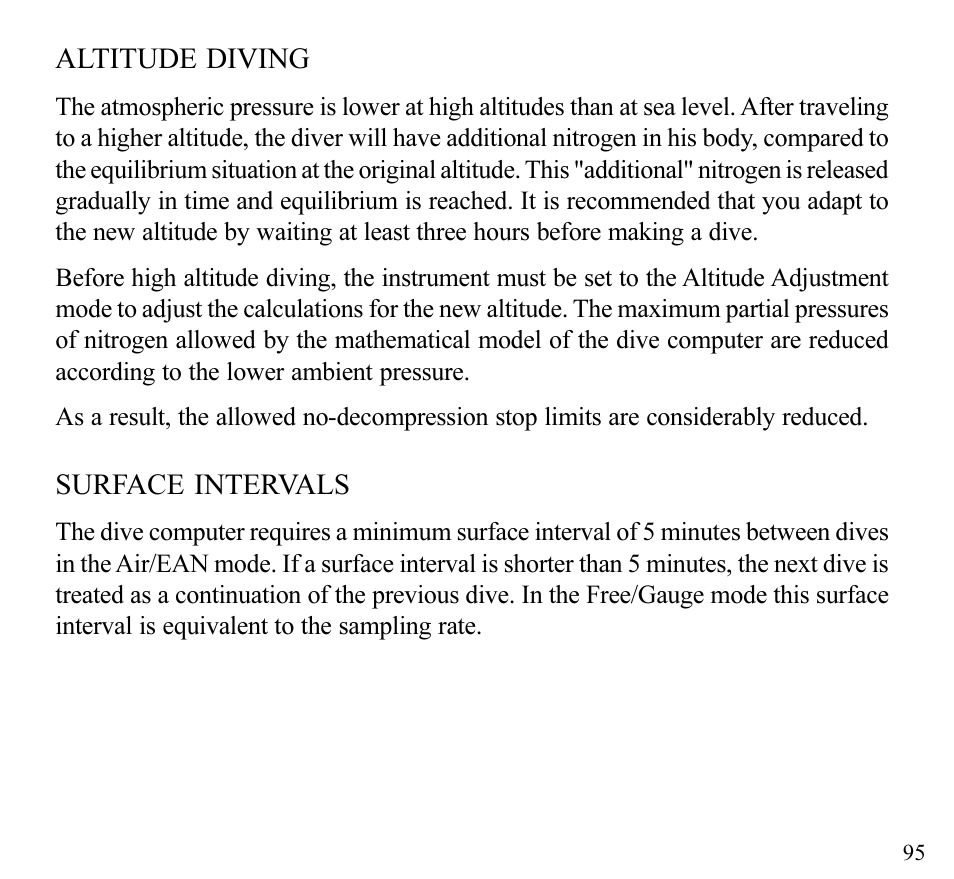 SUUNTO Stinger User Manual | Page 97 / 120
