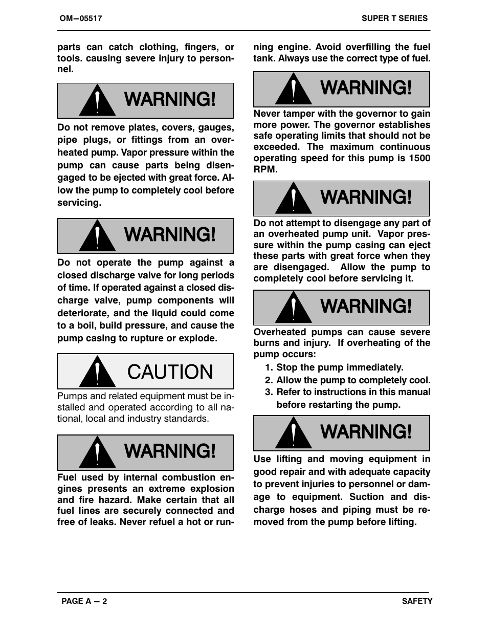 Gorman-Rupp Pumps T8A60S-F6L 1318431 and up User Manual | Page 7 / 50