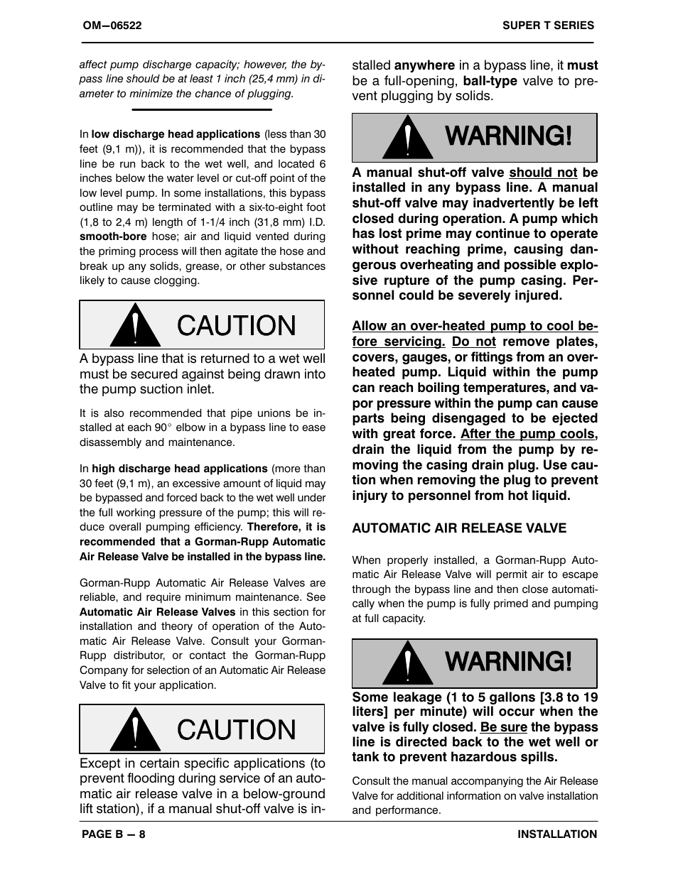 Gorman-Rupp Pumps T8A60S-4045H 1514489 and up User Manual | Page 15 / 50