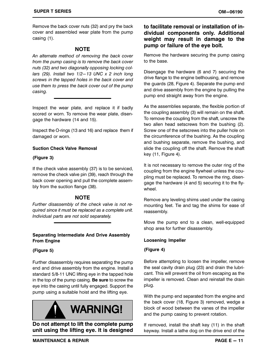 Gorman-Rupp Pumps T6A65S-F4L 1408479 and up User Manual | Page 36 / 47