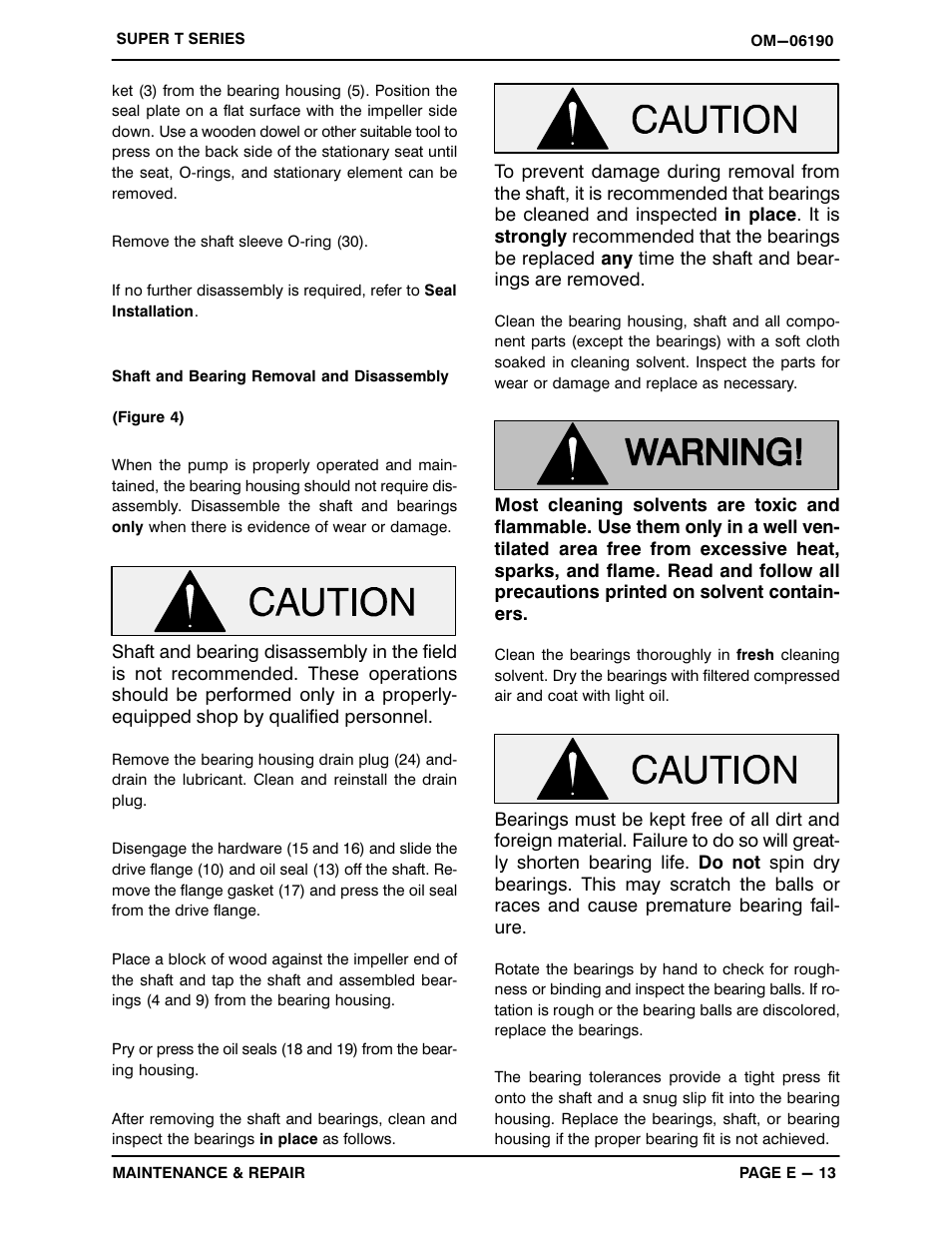 Gorman-Rupp Pumps T6A65S-F4L 1408479 and up User Manual | Page 38 / 47