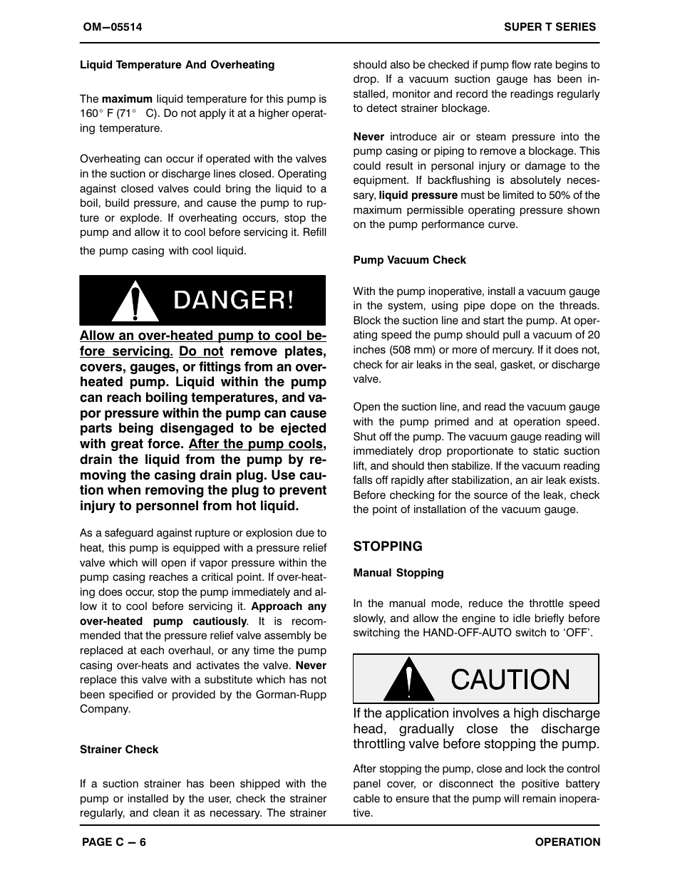 Gorman-Rupp Pumps T6A60S-F4L 1263998 thru 1313298 User Manual | Page 23 / 52
