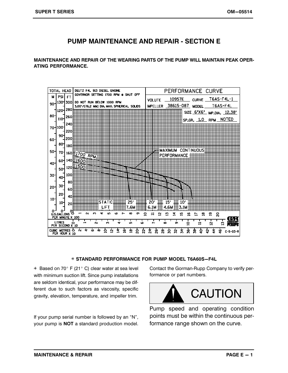 Gorman-Rupp Pumps T6A60S-F4L 1263998 thru 1313298 User Manual | Page 30 / 52