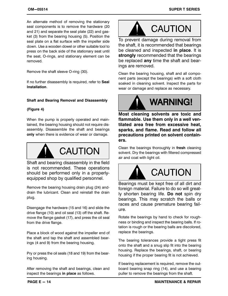 Gorman-Rupp Pumps T6A60S-F4L 1263998 thru 1313298 User Manual | Page 43 / 52