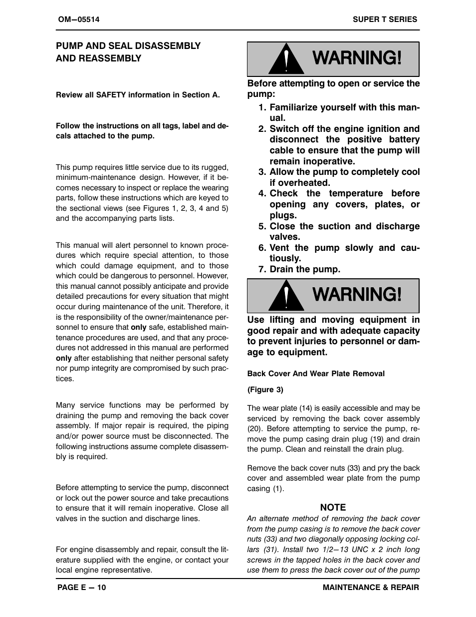 Pump and seal disassembly and reassembly | Gorman-Rupp Pumps T6A60S-F4L 1313299 and up User Manual | Page 37 / 49