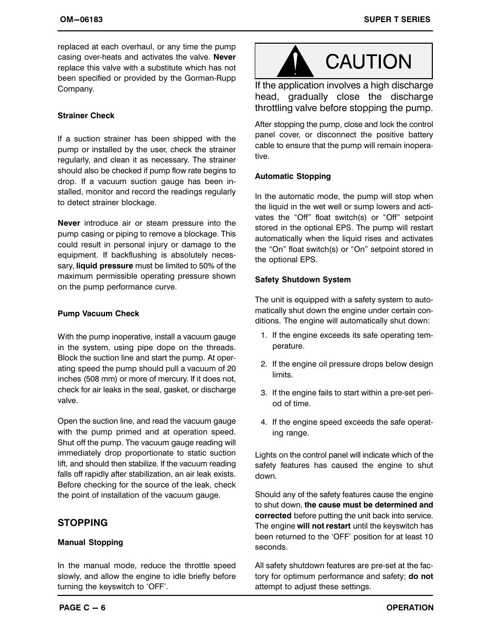 Gorman-Rupp Pumps T6A60S-4045T 1443416 and up User Manual | Page 22 / 50