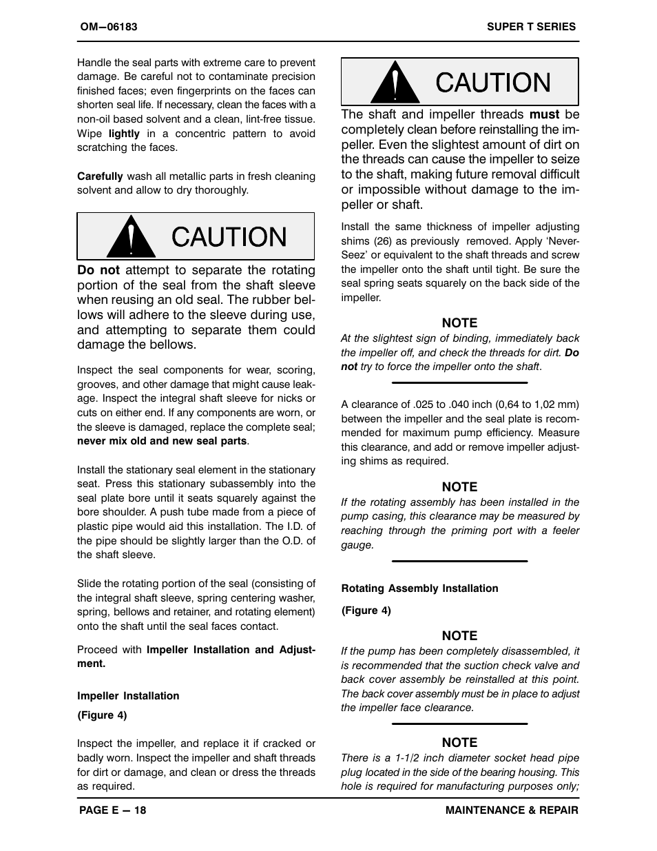 Gorman-Rupp Pumps T6A60S-4045T 1443416 and up User Manual | Page 45 / 50