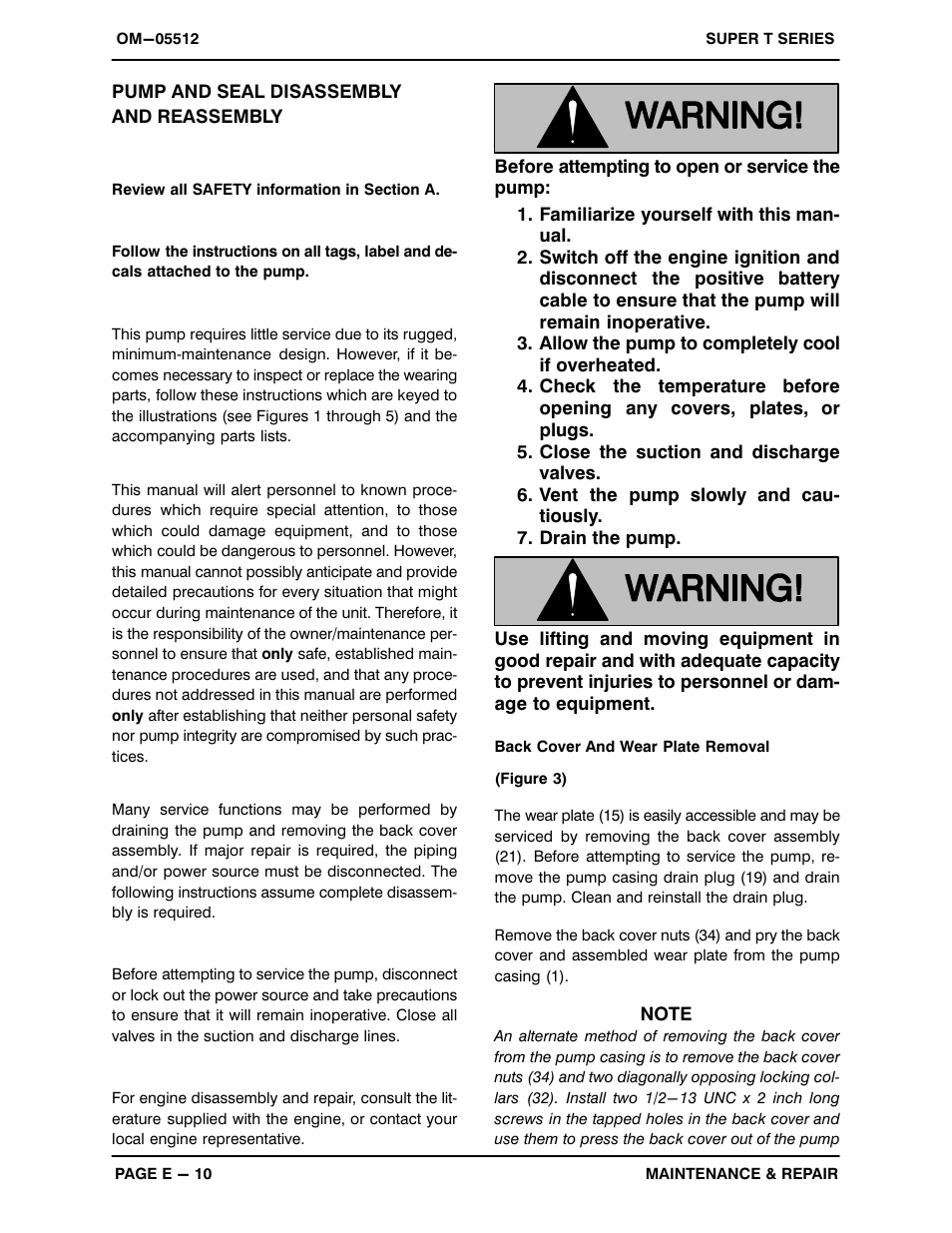 Pump and seal disassembly and reassembly | Gorman-Rupp Pumps T4A60S-F3L 1314225 and up User Manual | Page 37 / 49