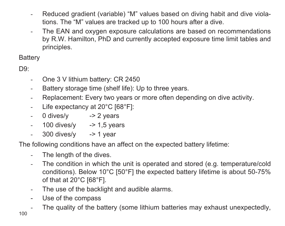 SUUNTO D9 User Manual | Page 102 / 122