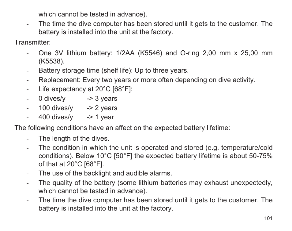 SUUNTO D9 User Manual | Page 103 / 122