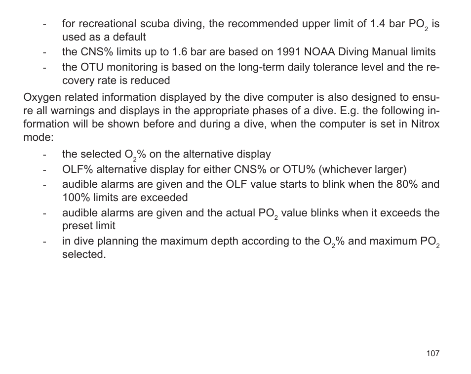 SUUNTO D9 User Manual | Page 109 / 122