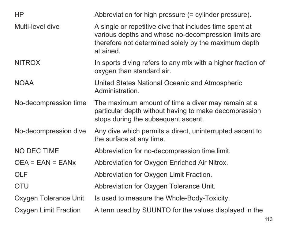 SUUNTO D9 User Manual | Page 115 / 122