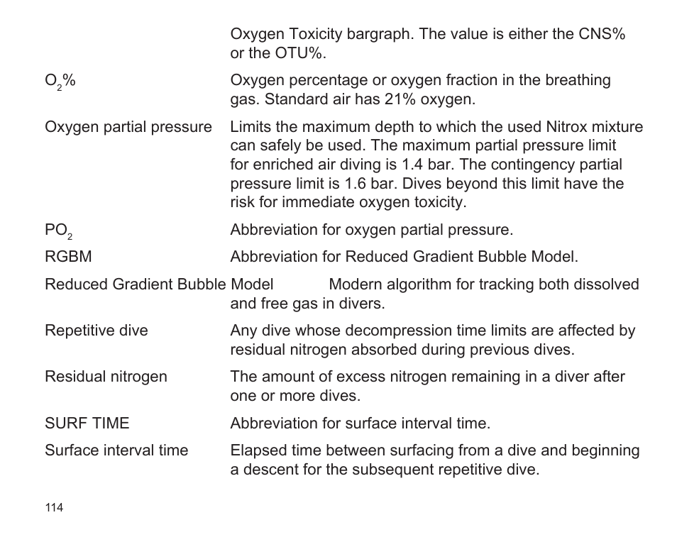 SUUNTO D9 User Manual | Page 116 / 122