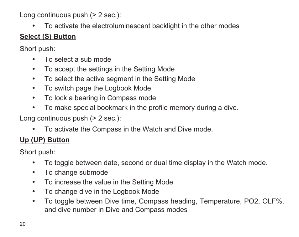 SUUNTO D9 User Manual | Page 22 / 122