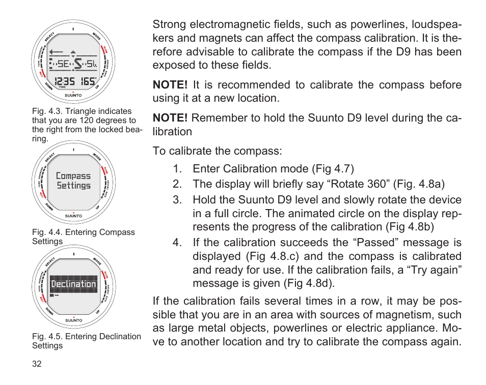 SUUNTO D9 User Manual | Page 34 / 122