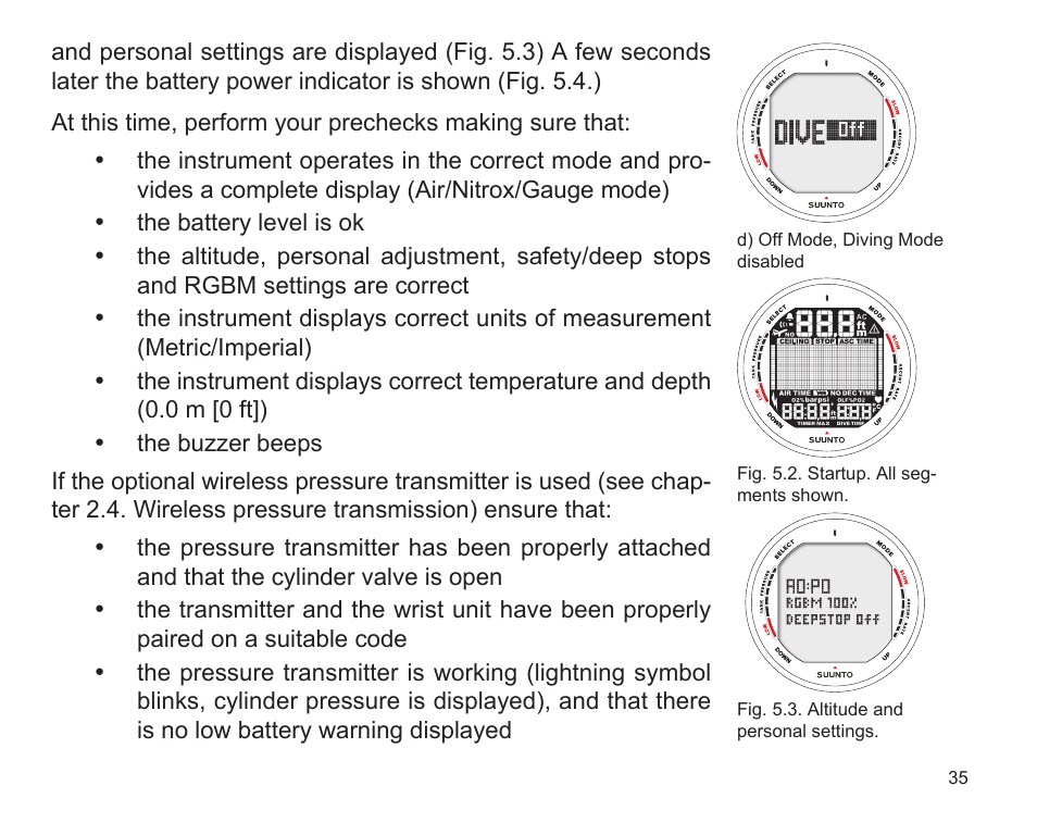 SUUNTO D9 User Manual | Page 37 / 122