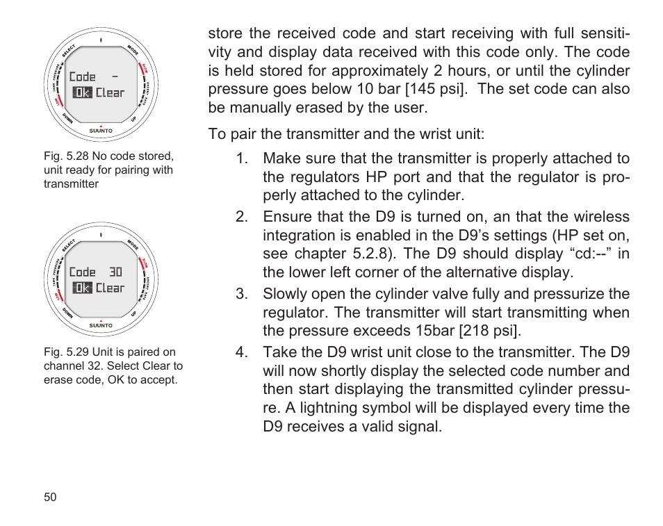 SUUNTO D9 User Manual | Page 52 / 122