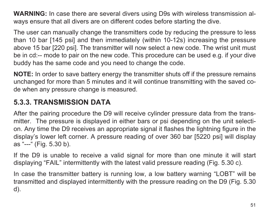 SUUNTO D9 User Manual | Page 53 / 122