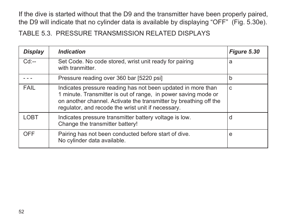 SUUNTO D9 User Manual | Page 54 / 122