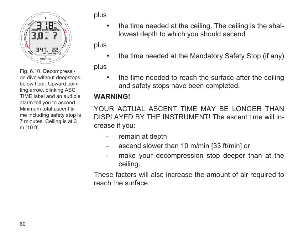 SUUNTO D9 User Manual | Page 62 / 122