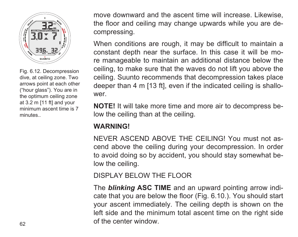 SUUNTO D9 User Manual | Page 64 / 122