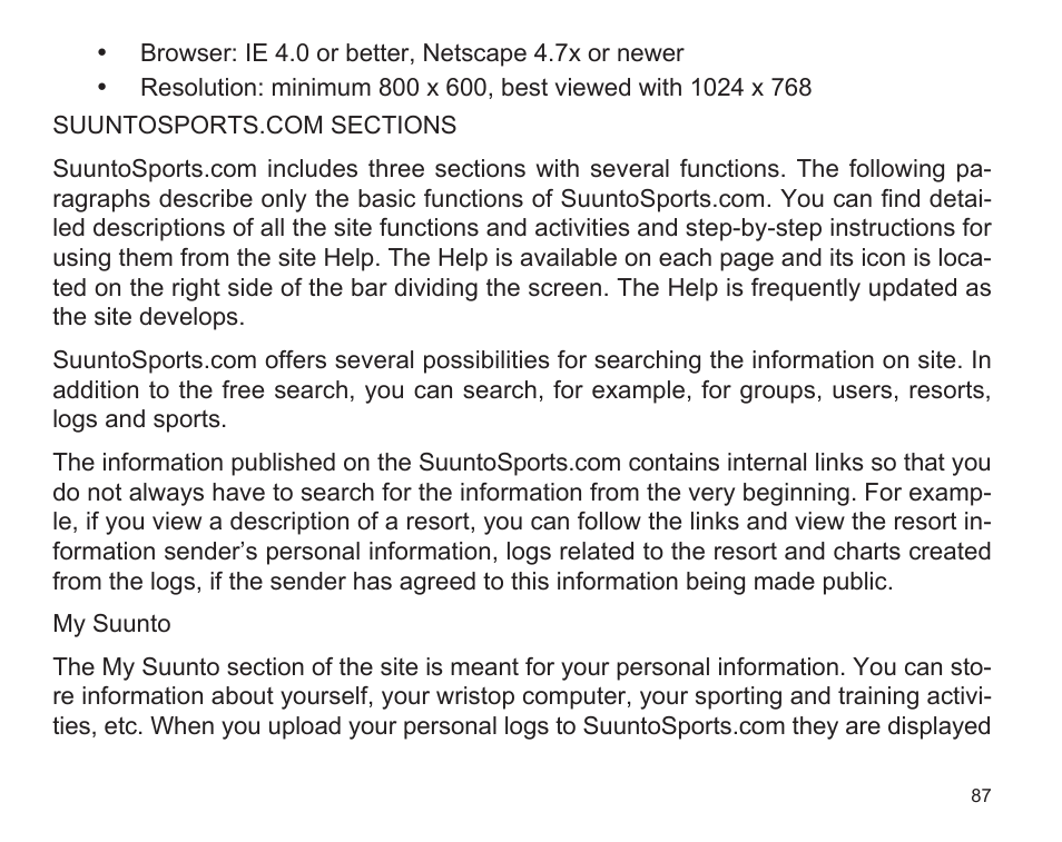 SUUNTO D9 User Manual | Page 89 / 122