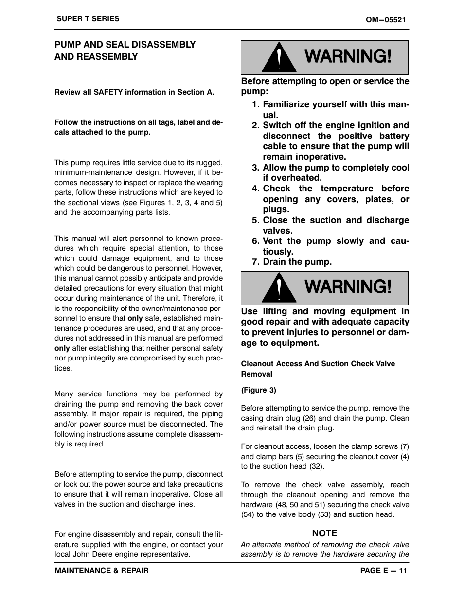 Pump and seal disassemblyand reassembly | Gorman-Rupp Pumps T10A60S-6068T 1268074 and up User Manual | Page 39 / 50