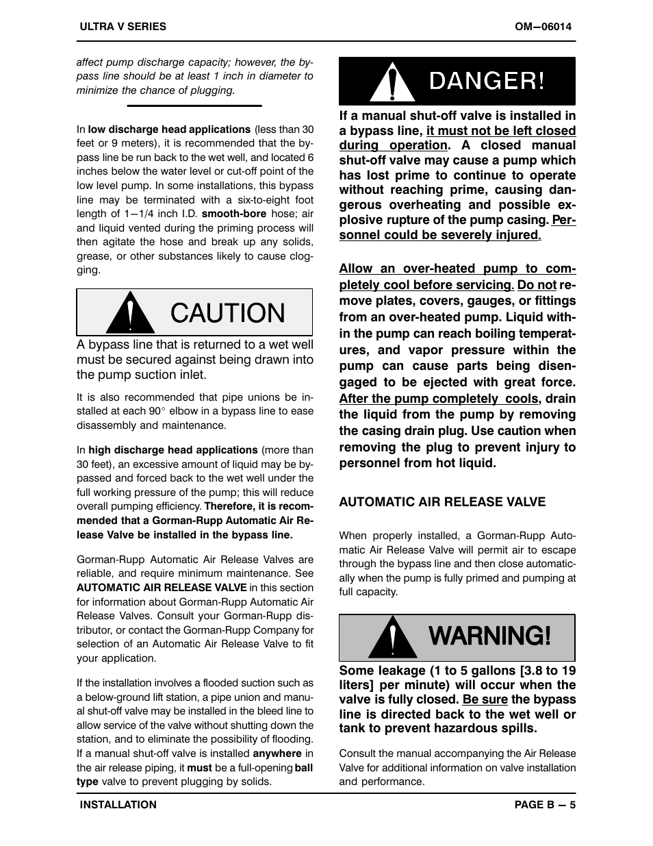 Gorman-Rupp Pumps VS6A60-B 1352521 and up User Manual | Page 12 / 45