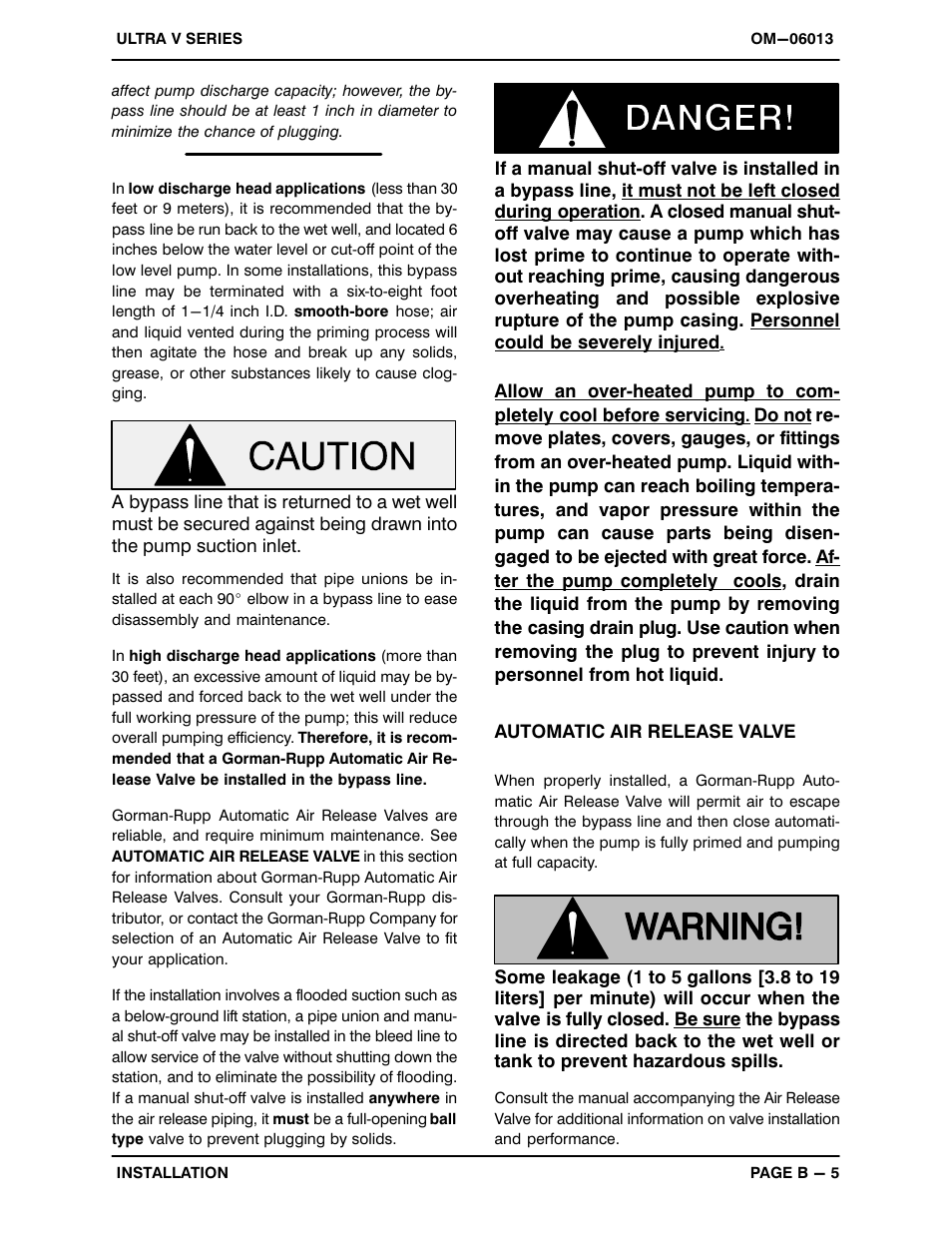 Gorman-Rupp Pumps VS4A60-B 1333878 thru 1400844 User Manual | Page 12 / 45