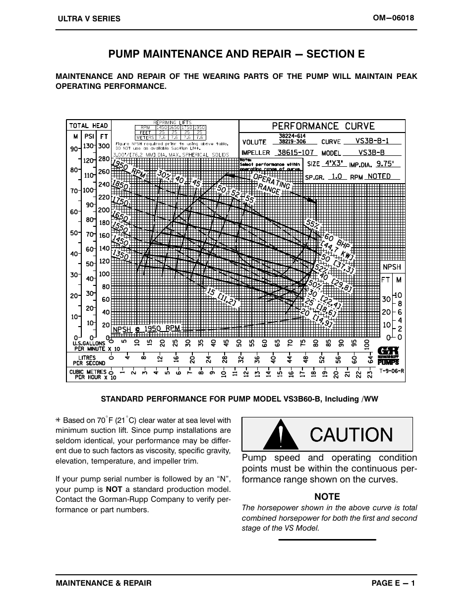 Pump maintenance and repair - section e | Gorman-Rupp Pumps VS3B60-B 1359952 and up User Manual | Page 25 / 45