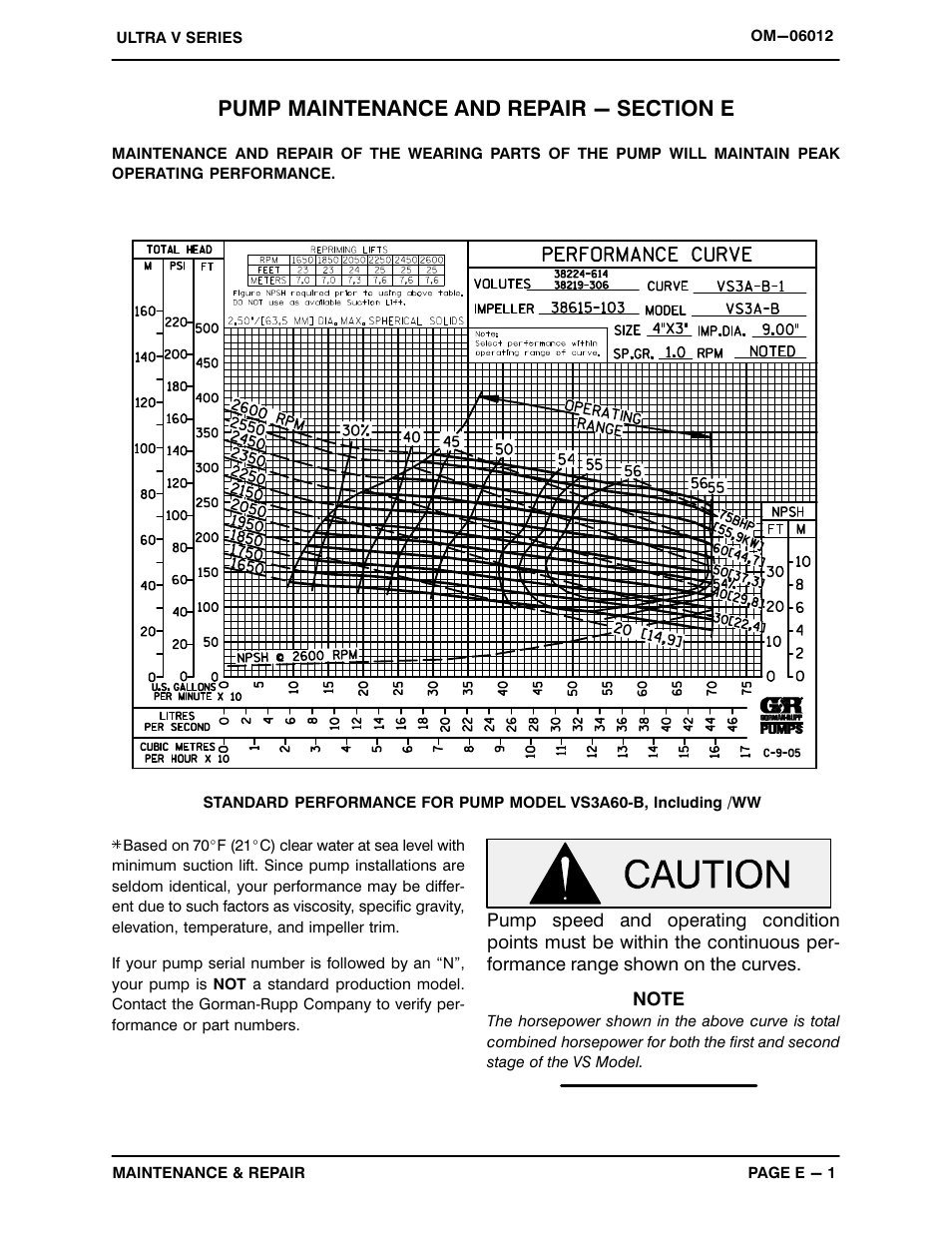 Pump maintenance and repair - section e | Gorman-Rupp Pumps VS3A60-B 1321968 thru 1368379 User Manual | Page 25 / 45