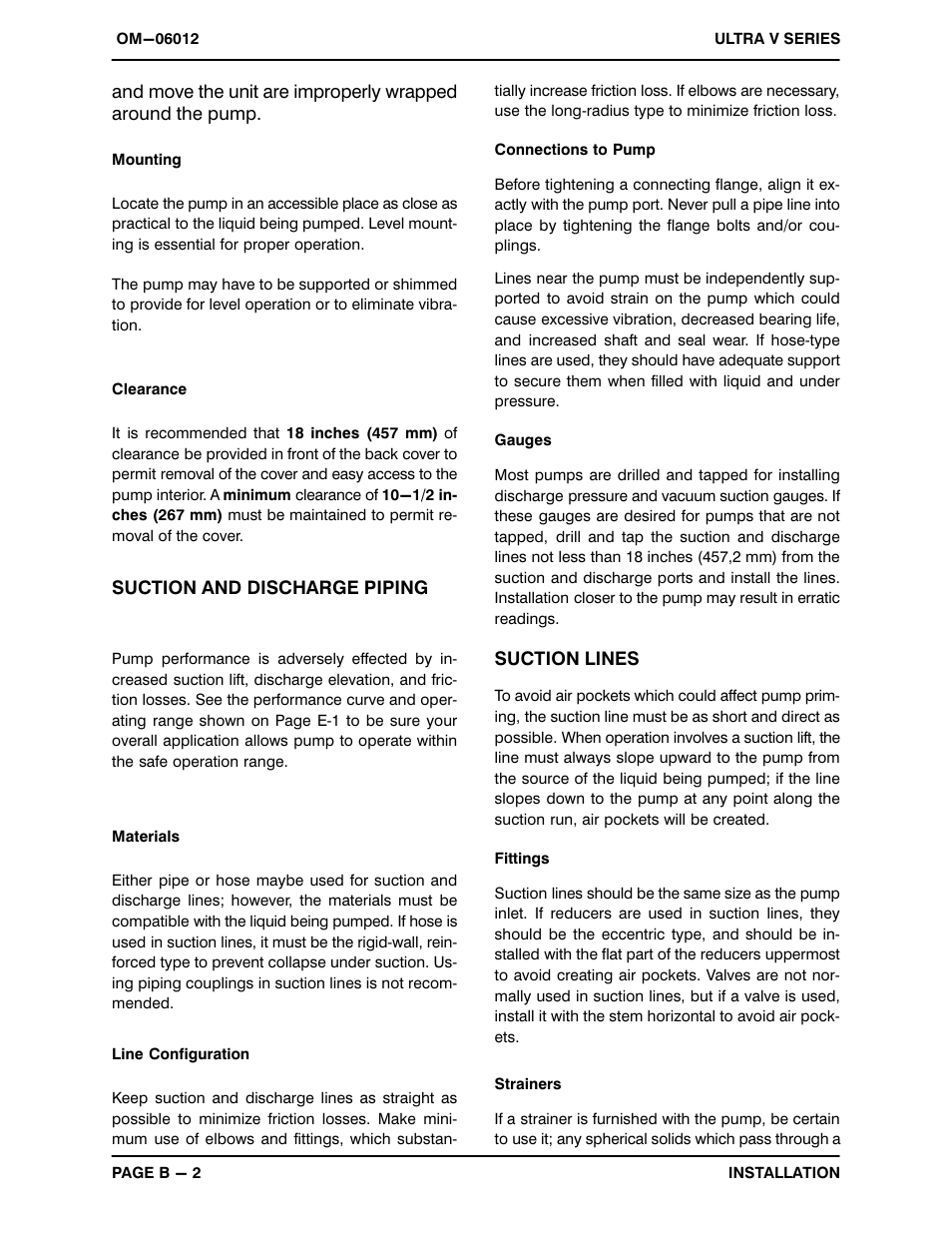 Gorman-Rupp Pumps VS3A60-B 1321968 thru 1368379 User Manual | Page 9 / 45